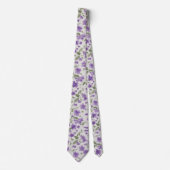Lavender & sage floral tie krawatte (Vorderseite)