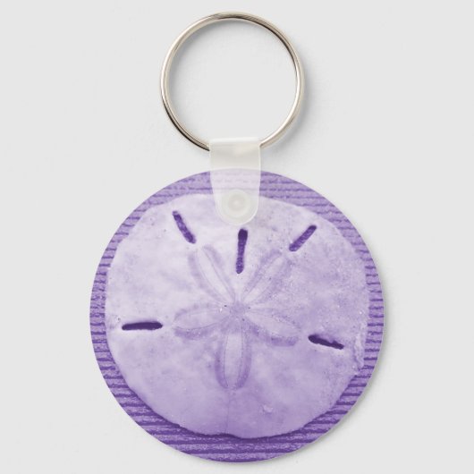 Lavender Sand Dollar Schlüsselanhänger (Vorderseite)