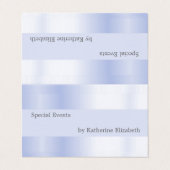 Lavender Satin Look Minimal Elegant Beruflich Visitenkarten (Außenseite Aufgefaltet)