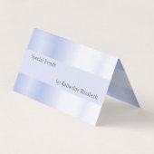 Lavender Satin Look Minimal Elegant Beruflich Visitenkarten (Rückseite)