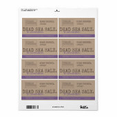 Lavender Sea Salt with Logo Trendy Rustic Vintage (Vorne)