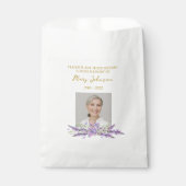 Lavender Seed Packet Memorial Funeral Geschenktütchen (Vorderseite)
