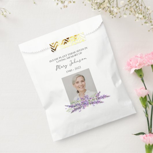 Lavender Seed Packet Memorial Funeral Geschenktütchen (Versiegelt)