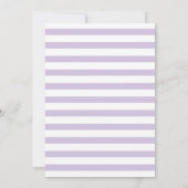 Lavender-Seepferd Hochzeit Speichern Sie das Datum Save The Date (Rückseite)