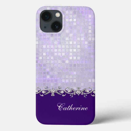 Lavender Sequins Samsung Galaxy Hinweis 4 Fall Case-Mate iPhone Hülle (Rückseite)