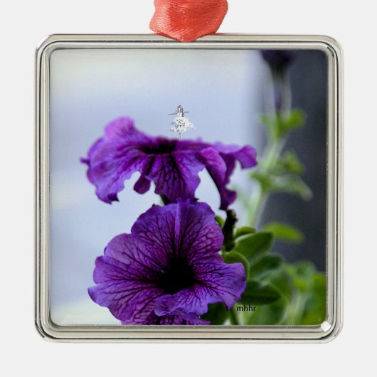 Lavender Shadow Fairy Metal Ornament Aus Metall (Vorne)