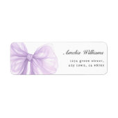 Lavender Sheer Bow Elegant Address (Vorne)