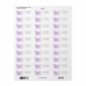 Lavender Sheer Bow Elegant Address (Vorne)