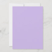 Lavender Silver Diamond Glitzer 18. Geburtstag Einladung (Rückseite)