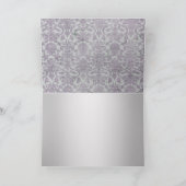 Lavender Silver Grunge Look Damask Danke (Innenseite)
