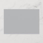 Lavender Silver Minimalist Wedding Accommodations Begleitkarte (Rückseite)