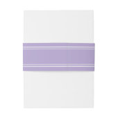 Lavender Simple Elegant Minimalist Wedding Einladungsbanderole (Rückseitenbeispiel)