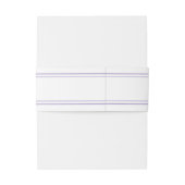 Lavender Simple Elegant Modern Wedding Einladungsbanderole (Rückseitenbeispiel)