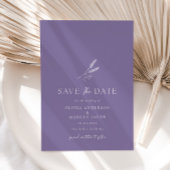 Lavender Simple Wedding speichern Sie das Datum Ei Einladung