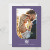 Lavender Sky Abstract Floral Modern Spring Wedding Einladung (Rückseite)