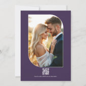 Lavender Smoke, Lilac Ash & Moonstone Wedding Einladung (Rückseite)