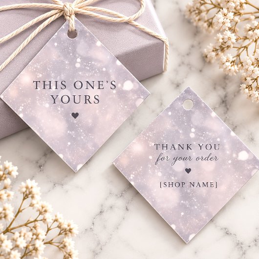 Lavender Snowfall Diamond Danke Geschäft Geschenkanhänger