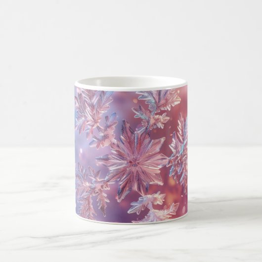 Lavender Snowflakes Weihnachten Kaffeetasse (Mittel)