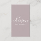 Lavender Social Media Instagram Facebook QR-Code Visitenkarte (Vorderseite)