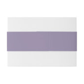 Lavender Solid Personalisiert Wedding Einladungsbanderole (Rückseitenbeispiel)