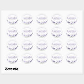 Lavender Soy Wax Melts Runder Aufkleber (Blatt)