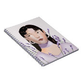 Lavender Spiral Bound Notebook Notizblock (Rechte Seite)