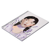 Lavender Spiral Bound Notebook Notizblock (Linke Seite)