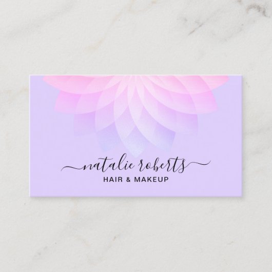 Lavender Spiral Floral Elegantes Boutique-Hotel &  Visitenkarte (Vorderseite)