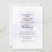 Lavender Splash Blütenblüte keine Eltern aufgeführ Einladung (Vorderseite)