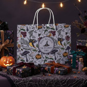 Lavender Spooky Halloween Hummingbird Garden Große Geschenktüte