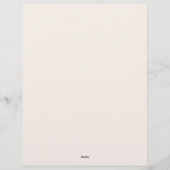 Lavender Sprig Briefbogen (Rückseite)