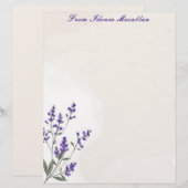 Lavender Sprig Briefbogen (Vorne/Hinten)