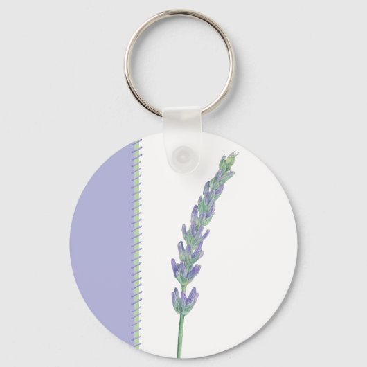 Lavender Sprig Schlüsselanhänger (Vorderseite)