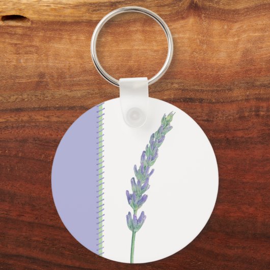 Lavender Sprig Schlüsselanhänger (Vorderseite)