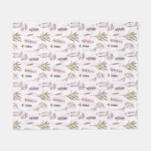 Lavender Sprigs Fleecedecke (Vorderseite (Horizontal))