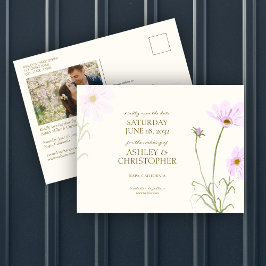 Lavender Spring Wildblume Wedding Save the Date Postkarte