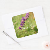 Lavender stalk Bridal ShowerSticker Quadratischer Aufkleber (Umschlag)