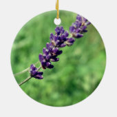 Lavender Stalk Foto Circle Ornament (Hinten)