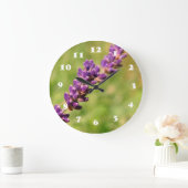 Lavender Stalk Foto Wall Clock Große Wanduhr (Zuhause)