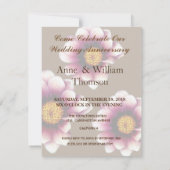 Lavender stalk Hochzeitstag Einladungen (Rückseite)