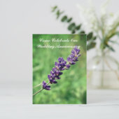 Lavender stalk Hochzeitstag Einladungen (Stehend Vorderseite)