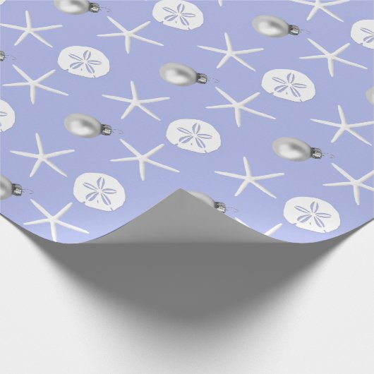 Lavender Starfish Sand Dollar Tropische Weihnachte Geschenkpapier (Ecke)