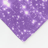 Lavender Stars Fleece Blanket (Ecke)