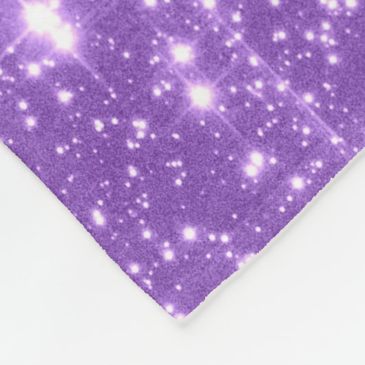 Lavender Stars Fleece Blanket (Ecke)
