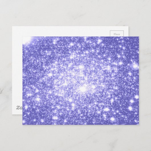 Lavender Stars Postkarte (Vorne/Hinten)