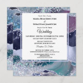 *~* Lavender Stars UAWG Website AGATE AR13 Wedding Einladung (Vorne/Hinten)