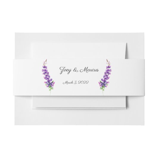 Lavender Stems Einladungsbanderole (Vorderseite Beispiel)