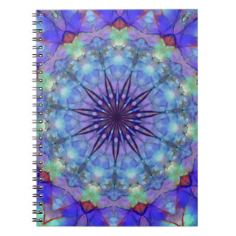 Lavender Sternexplosion Mandala Notebook Notizblock