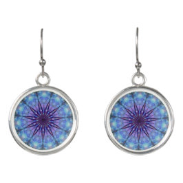Lavender Sternexplosion Mandala Orings Ohrringe