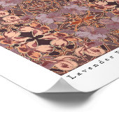 Lavender Stiefmütterchen Originale Kunst von Linda Poster (Ecke)